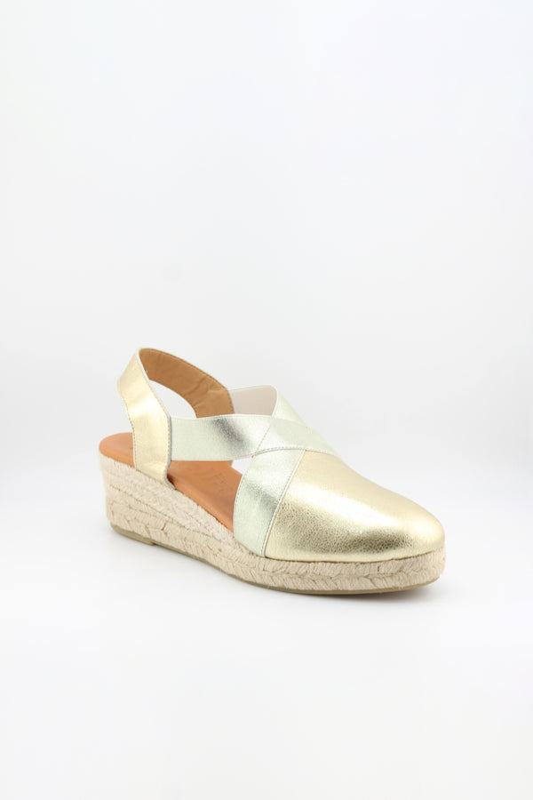 Jutelia Cross Strap Espadrille Wedge Sandals
